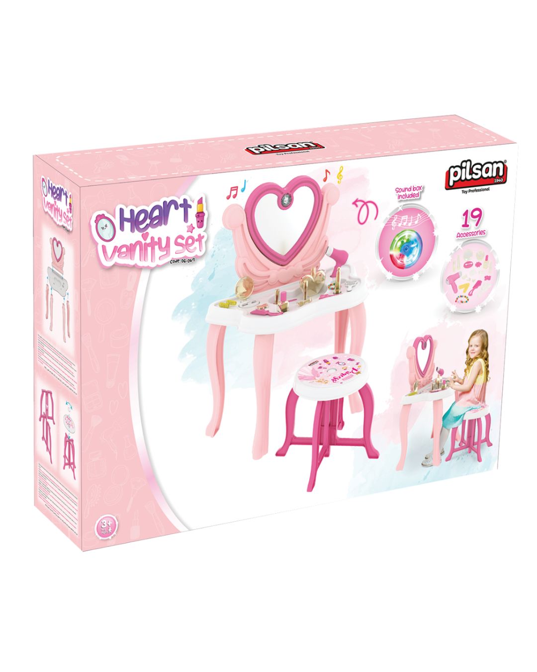 Kozmeticki set – Toaletni sto + stolica 1 Kozmeticki set – Toaletni sto + stolica