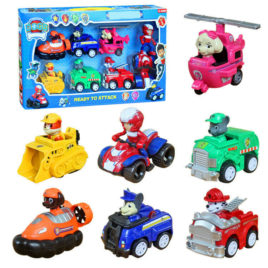 Paw patrol autići sa kucama 7 kom.