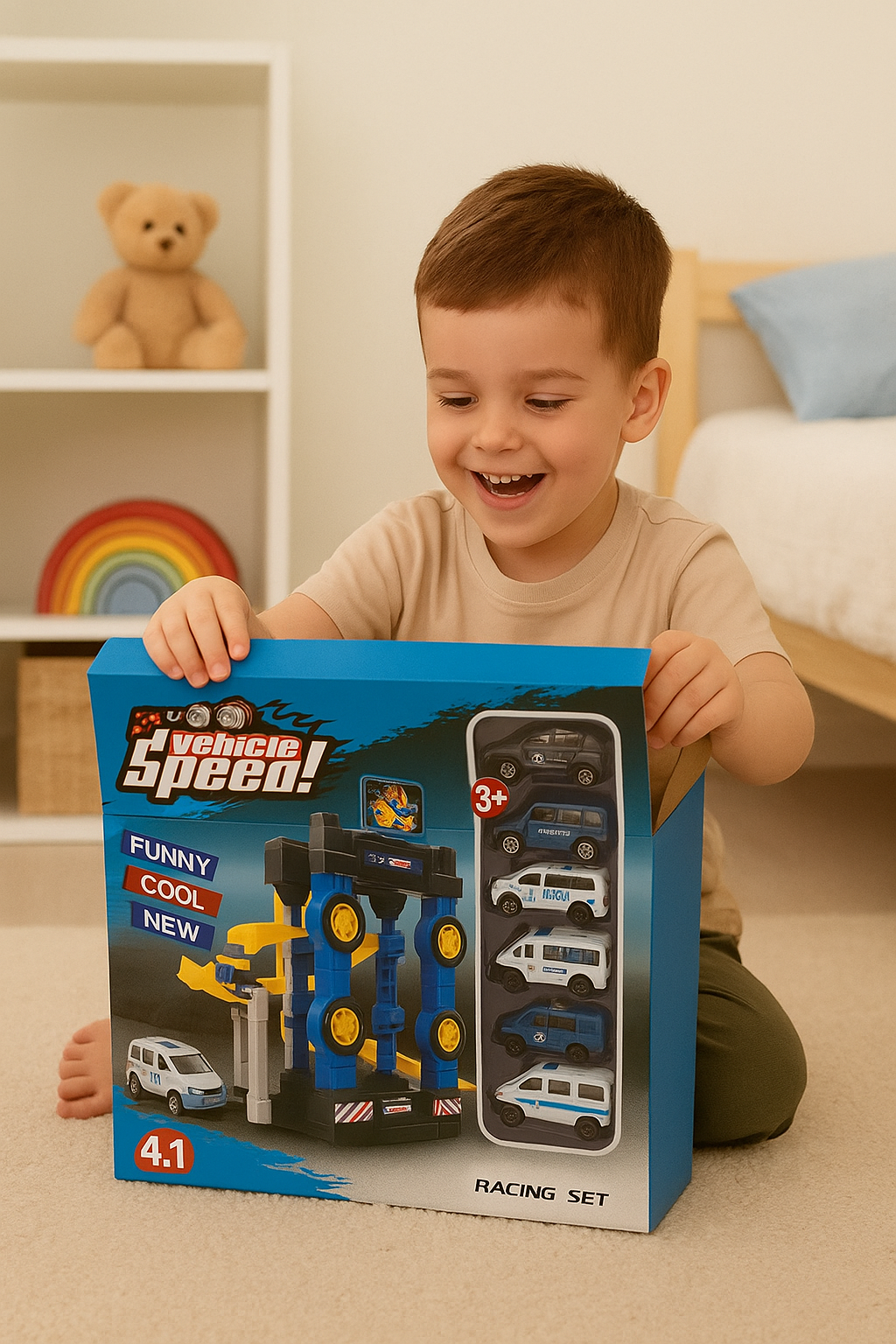 Trkacki set sa 6 autica Trkacki set sa 6 autica