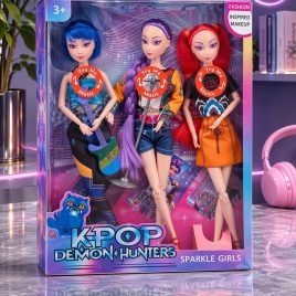 K-Pop Demon Hunters Set od 3 Lutke Sparkle Girls